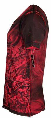Xtreme Couture Affliction Men's T-Shirt HEADHUNTER Red Tattoo Biker S-5XL