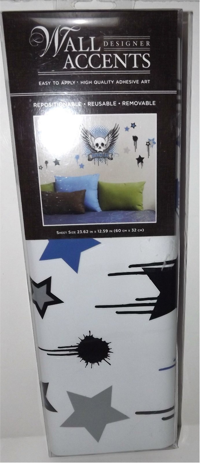 UPC 611356026424 product image for Gc-537-00055 Rock And Roll Skull Wall Decals | upcitemdb.com