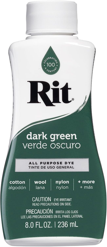 DYE UR820.DKGR Fabric Liquid Dye All-Purpose, Dark Green, 1-Pack