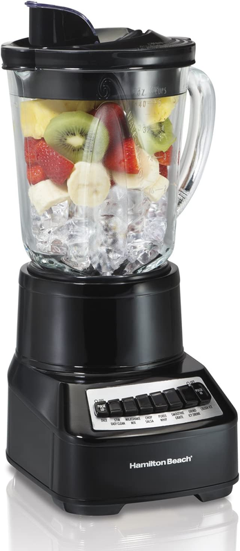 Wave Crusher Blender 14 Functions & 40oz Glass Jar for Shakes and Smoothies