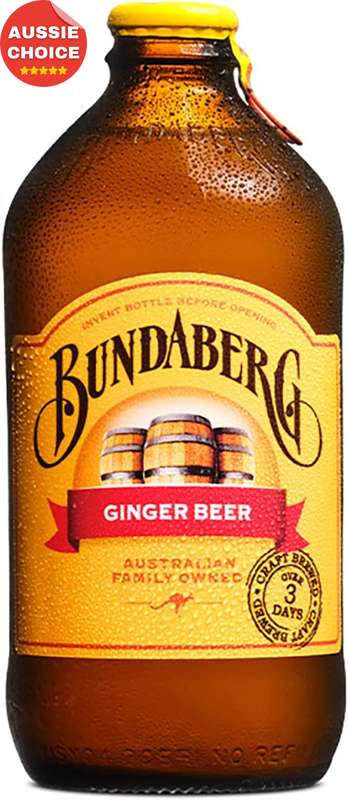 Ginger Beer 375ml Pack of 24 Bottles Craft Brewed Refreshing Soda