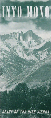 Death Valley Inyo Mono County CA Mammoth Bodie Ghost Town Travel Brochure 1950s