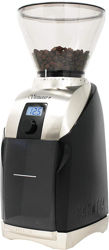 Virtuoso+ Conical Burr Coffee Grinder with Digital Timer Dis
