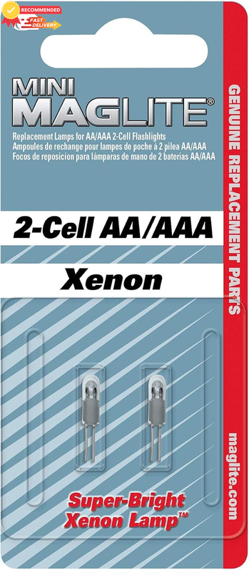 Xenon Mini Flashlight 2-Cell AA/AAA - Bright LED Torch - Compact & Lightweight