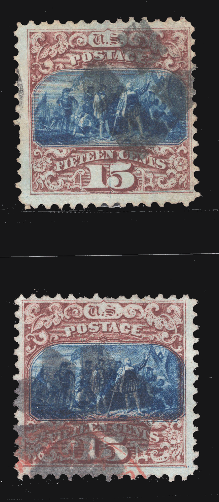 MOMEN: US STAMPS #118-119 USED LOT #79878* | eBay
