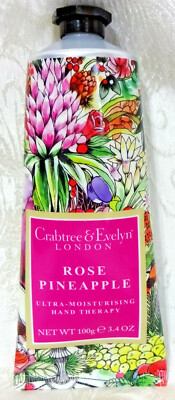 Crabtree & Evelyn ROSE PINEAPPLE Ultra Moisturising Hand Therapy 3.4 oz