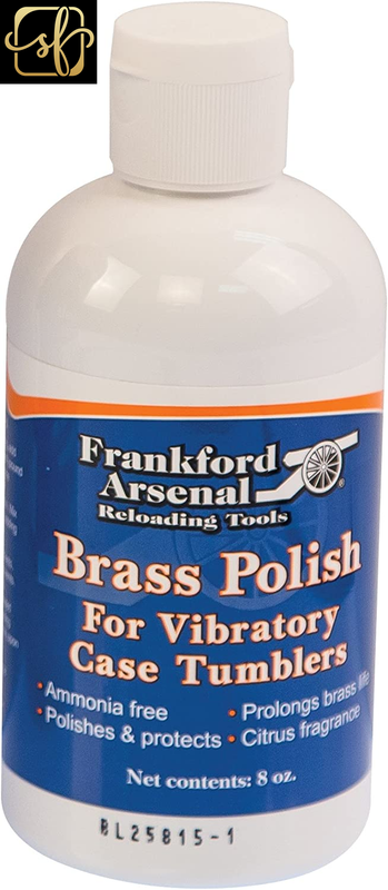 Frankford Arsenal Bottle of Ammonia-Free Quick-N-Ez Brass Polish for Tumbler and