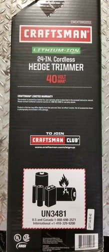 Craftsman Hedge trimmer 24inch