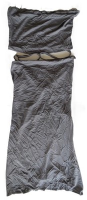 SHEIN Women's XS Grey Tube Top & Skirt Set 2-Piece Bandeau Outfit