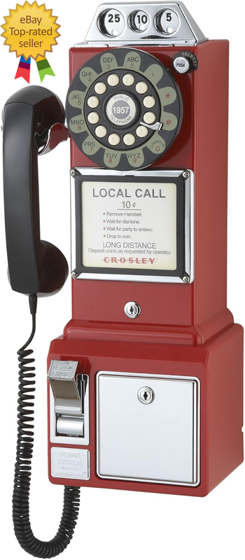 CR56-RE 1950'S Payphone with Push Button Technology Red | eBay
