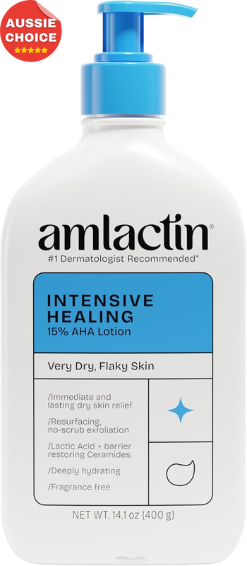 Healing Body Lotion 14 Oz Pump Exfoliator Moisturizer Ceramides Lactic Acid
