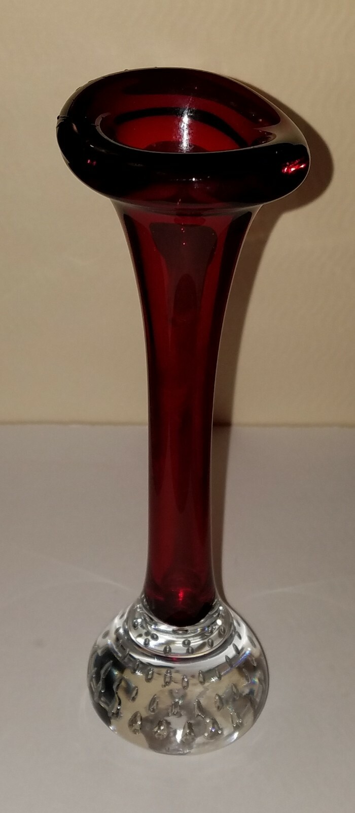 Vintage Aseda Sweden Cranberry Red Glass 8