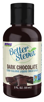Now Foods Stevia Liquid Темный шоколад 2 унции жидкости