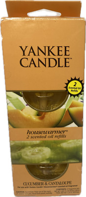 Yankee Candle Housewarmer 2 Scented Oil Refills New Cucumber & Cantaloupe