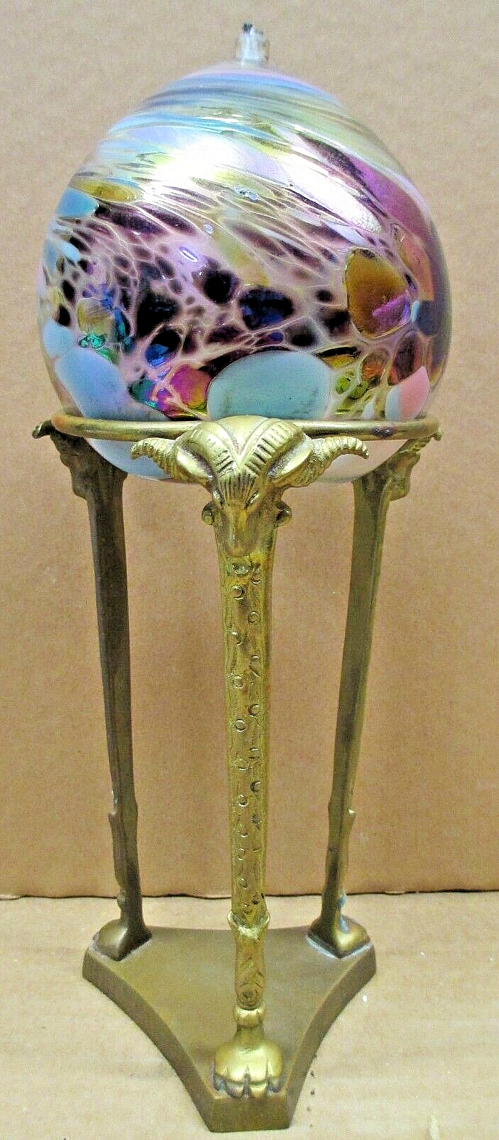 Lamp, Pink And Purple Multi Color Swirl,