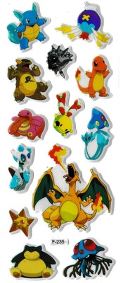 3D puffy Stickers POKEMONS #F-234 Pocket Monsters