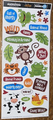 Creative Imaginations Studio Basics 101 Kids Wild Child Monkey in Around Animals