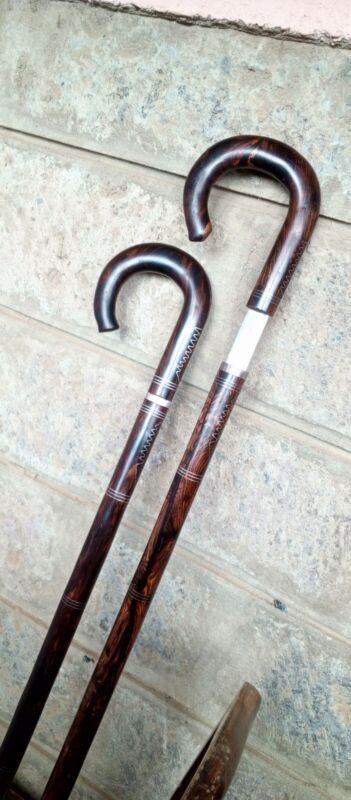 2 In 1   ironwood and steel walking cane,Tall grass and bushes cutting ,art deco