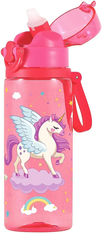 For School Girls Boys, Soft Silicone Straw & Bpa Free & Leak