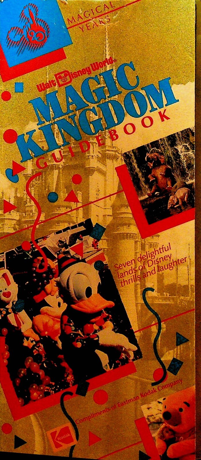 Walt Disney World 1992 Magic Kingdom Guidebook Magical Years