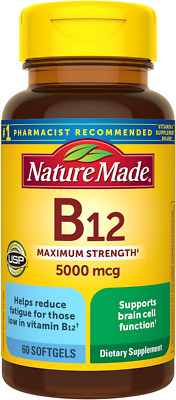 Nature Made Maximum Strength Vitamin B12 5000 Mcg, Energy Metabolism Support