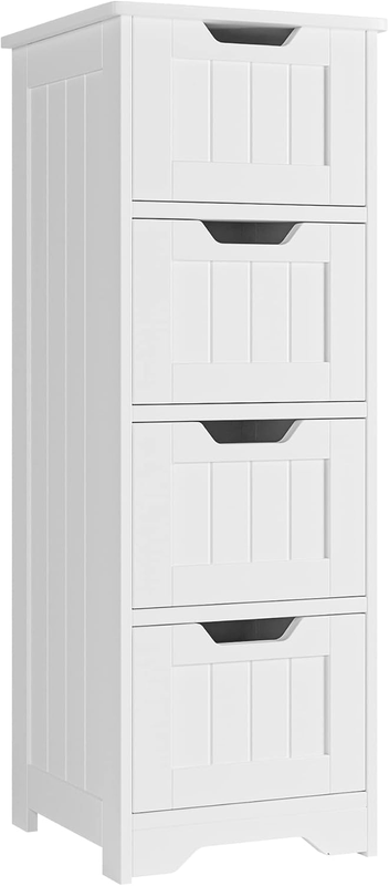Bathroom Storage Cabinet, Bathroom Cabinet with 4 Drawers, 11.8” X