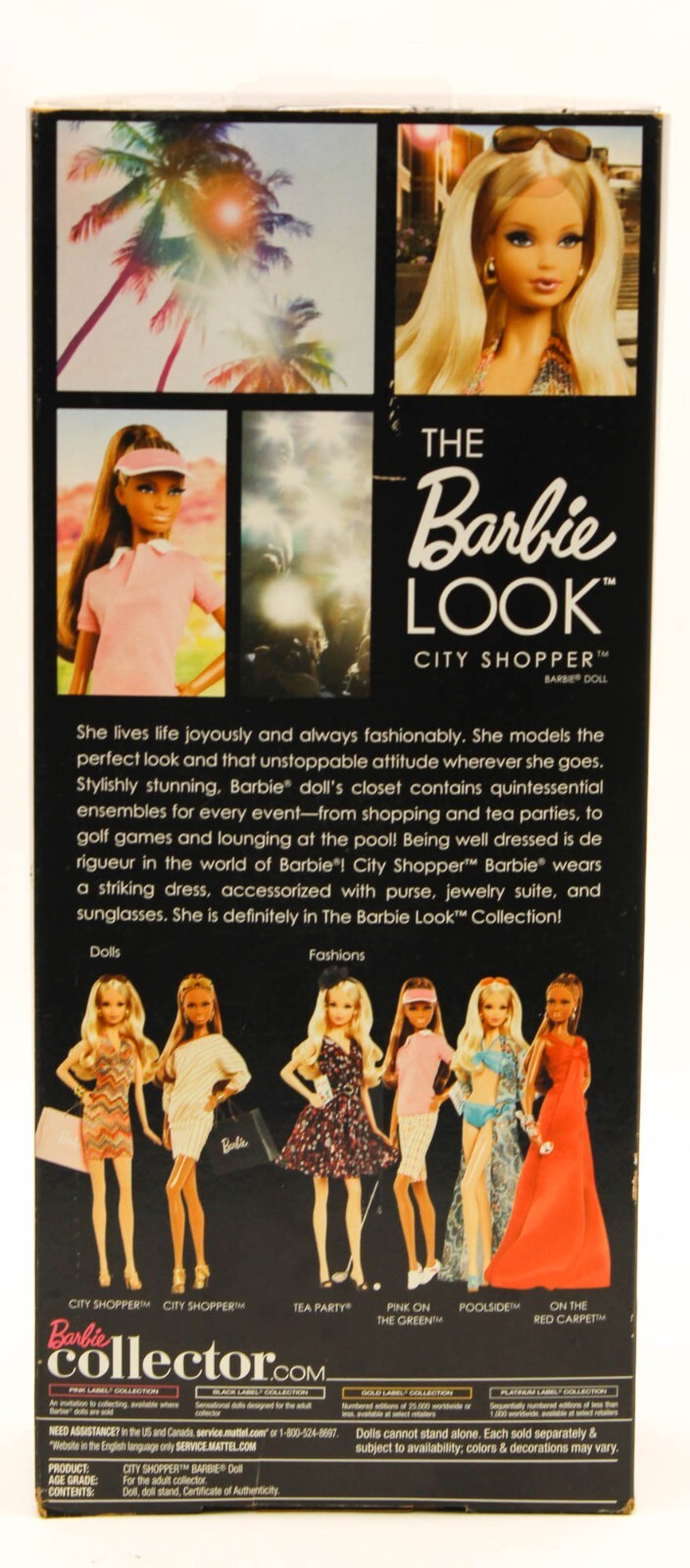 The Barbie Look City Shopper Doll #1 2012 Black Label W