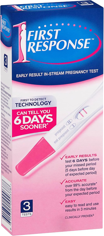 Early Detection Pregnancy Test, Instream, 3 Pack