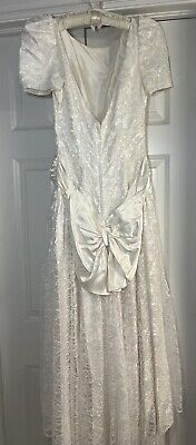 80s Wedding Dress Alfred Angelo Size 7/8