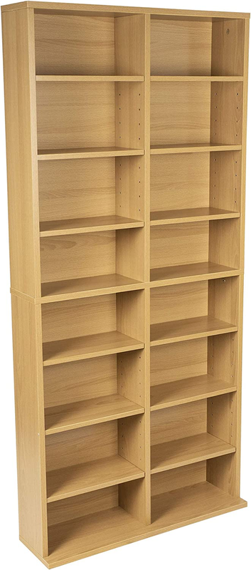 Atlantic Oskar Adjustable Media Cabinet - Holds 464 Cds, 228