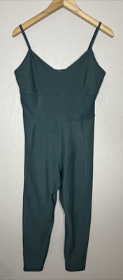 Old NAVY Sz.L PowerSoft Sleeveless Low-Back Bodysuit for Women -21-inch inseam