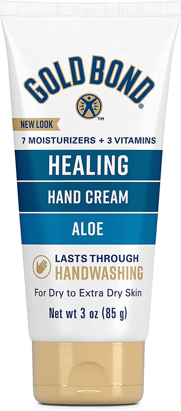 Gold Bond Healing Hand Cream, 3 Oz., with Aloe, Moisture That Lasts through Hand