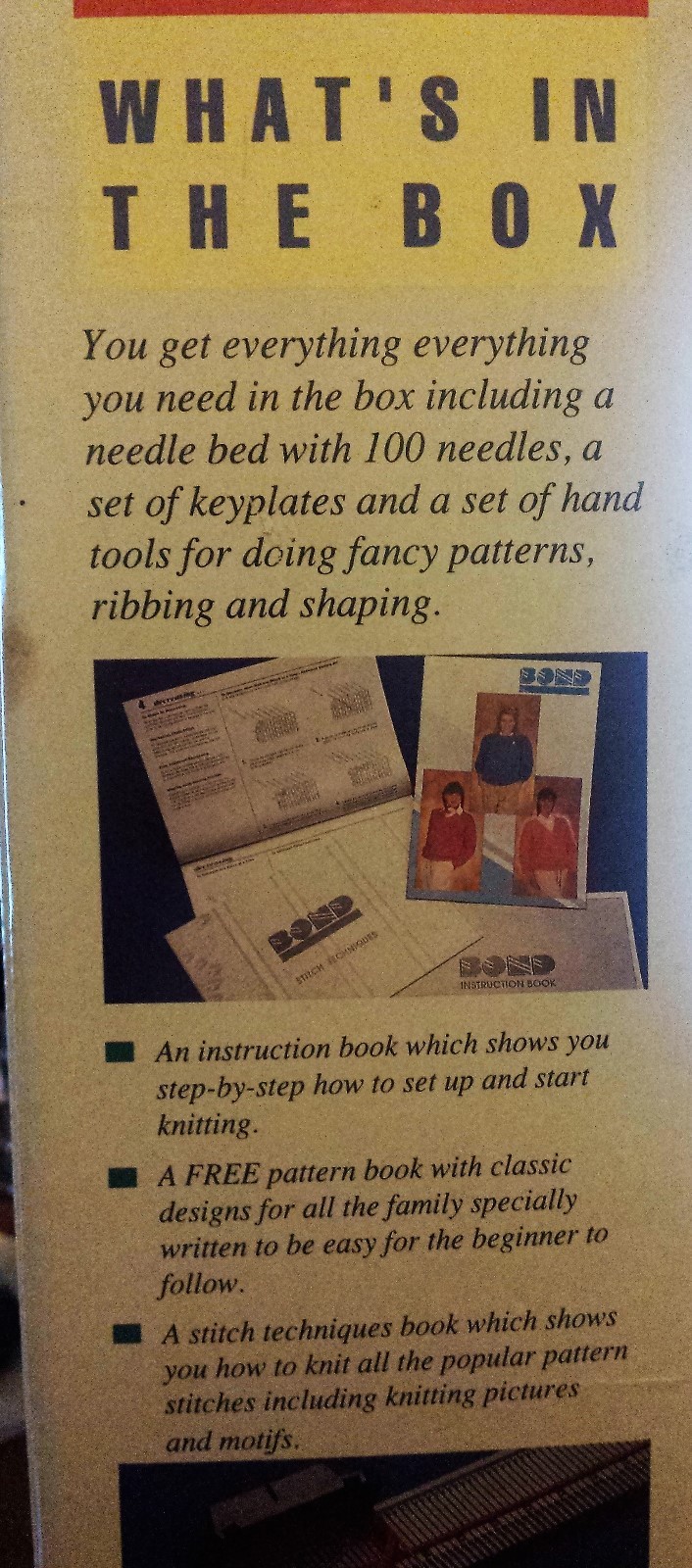 Sweater Machine Knitting Machine Complete With Instructions