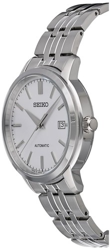 Pre-owned Seiko Essentials Ss Automatic Silver Dial