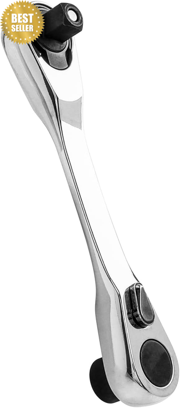1/4 Inch Mini Double Head Ratchet Wrench, 72-Tooth Quick Release Ratcheting Wren