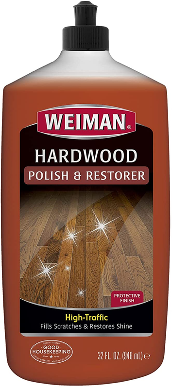 Weiman High-Traffic Hardwood Floor Polish and Restorer - Natural Shine, Removes