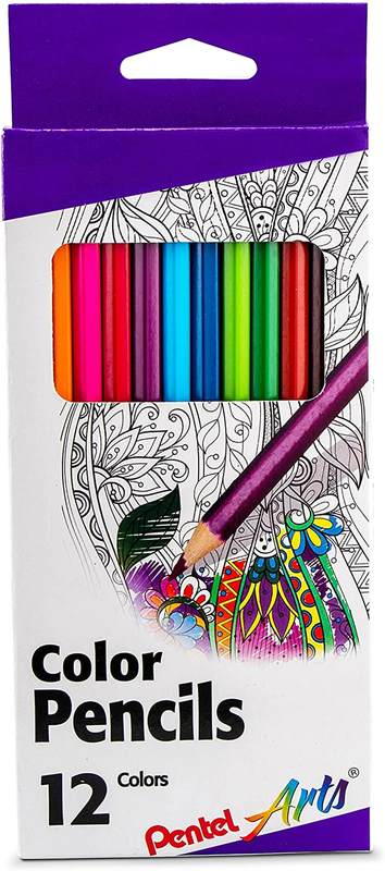 Arts Colored Pencils, Assorted Colors, Set of 12 ⭐⭐⭐⭐⭐