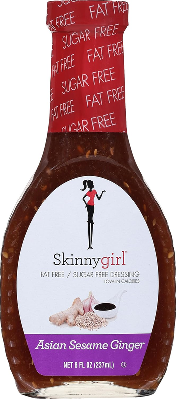 Fat-Free, Sugar-Free Asian Sesame Ginger Salad Dressing, 8 F