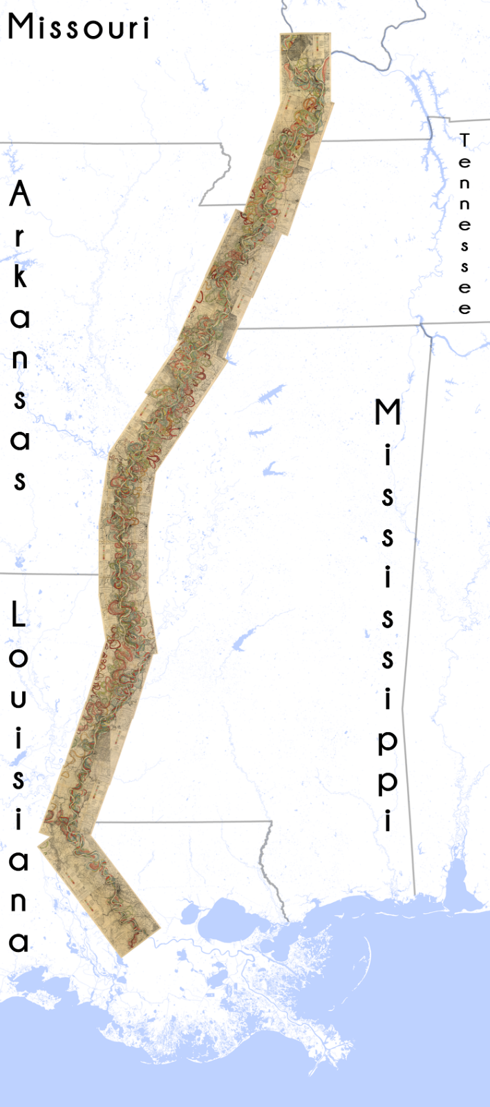 Baton Rouge, Mississippi River, Meander Belt, Harold Fisk Map, Page 22 Sheet 15