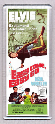 EASY COME,EASY GO movie poster LARGE 'TALL' FRIDGE MAGNET - ELVIS PRESLEY 60's!
