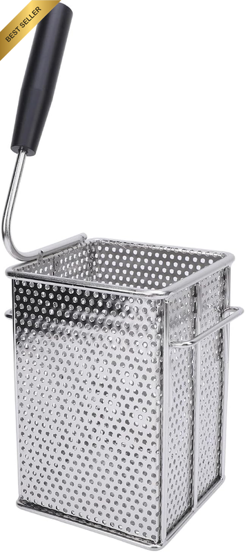 Mini Square Fry Baskets, Stainless Steel Fry Basket with Handle, French Fry Chip