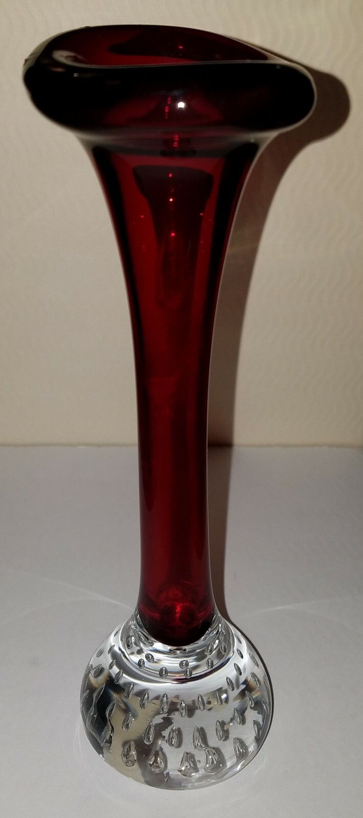 Vintage Aseda Sweden Cranberry Red Glass 8