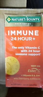 Nature's Bounty Immune 24 Hour +, The only Vitamin C with 24 Hour Immune Support