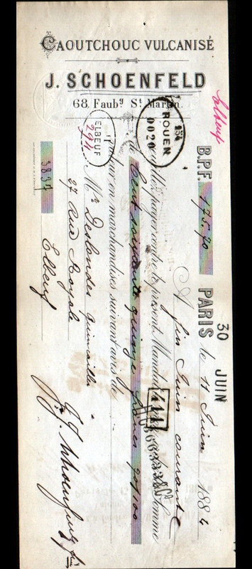 Paris (XÂ°) Caoutchouc VulcanisÃ© 