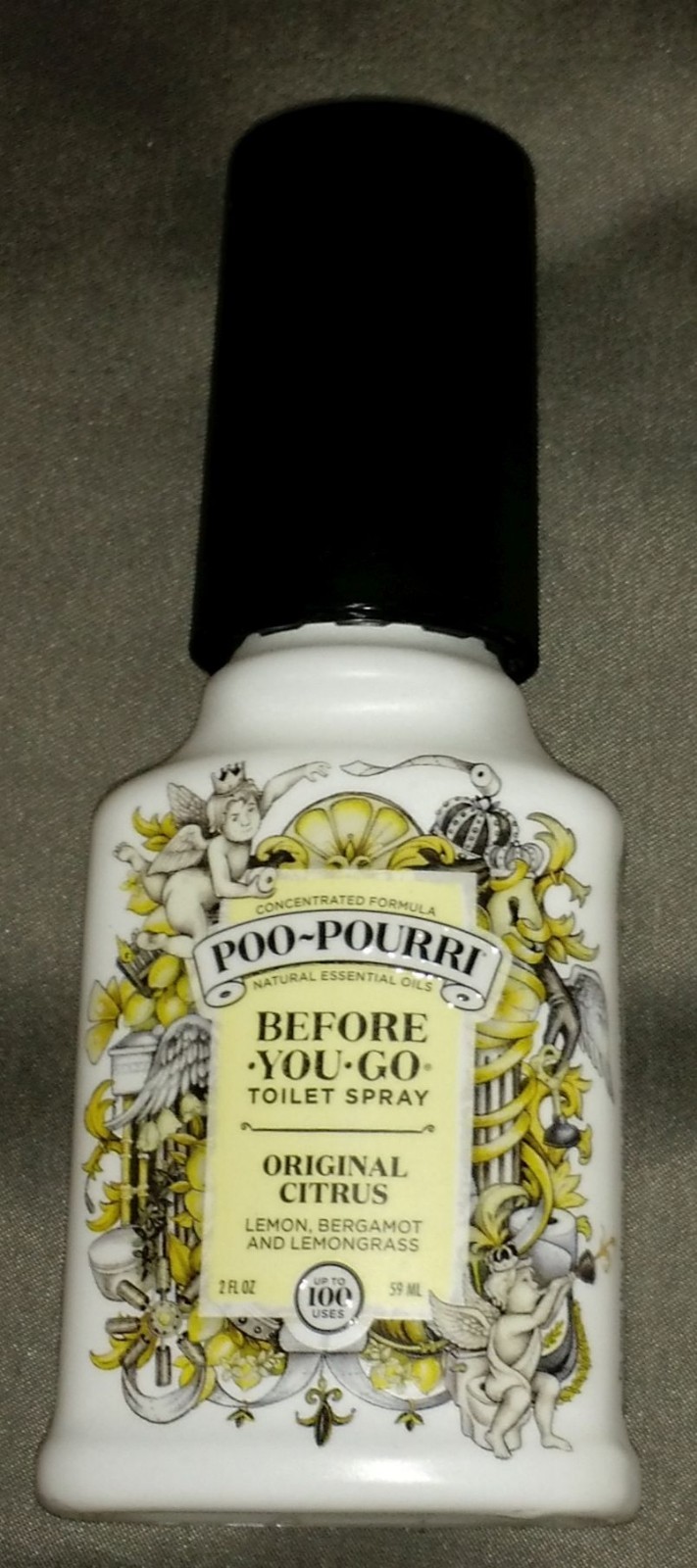 POO POURRI Before You Go Toilet Spray ORIGINAL 2 oz, Lemon, Bergamot, Lemongrass