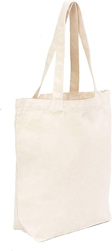 Canvas Bags Heavy Natural Canvas Tote Bags with Long Handles