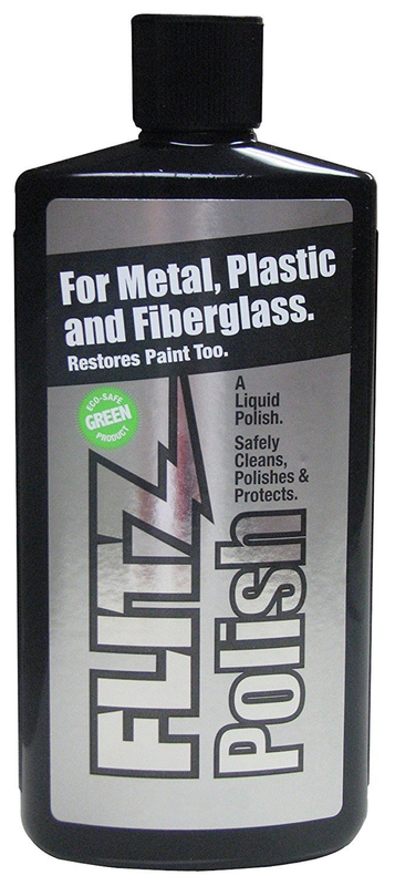 Flitz Liquid Polish for Metal Plastic and Fiberglass 3.4Oz Bottle