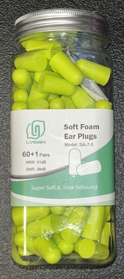 Lysian Soft Foam Ear Plugs - Model SA-7-5