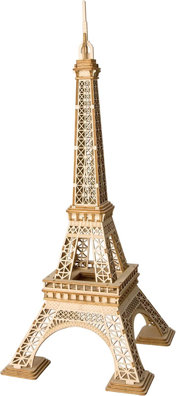 DIY 3D Wooden Puzzle – Eiffel Tower Buildings Laser Cut