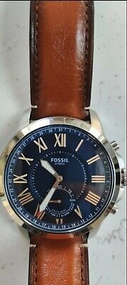 Fossil Q Grant Hybrid Smartwatch - Leather Strap
